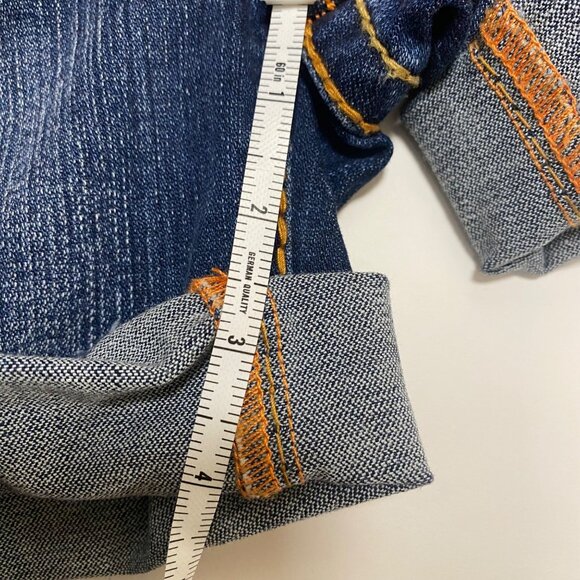 size 26 NEW True Religion mid rise cut off flap pocket OM Big T denim shorts $22 - Picture 6 of 10